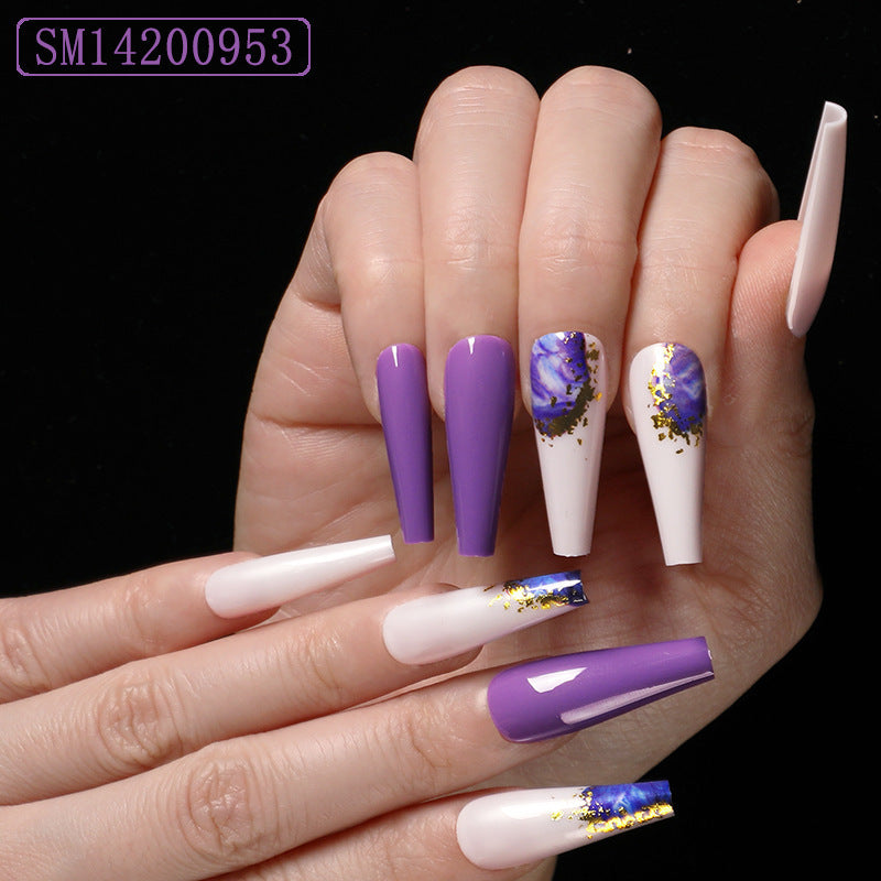 Assemble Ballet Nails, Trapezoidal Coffin, Fake Nails, Wear Nail Art Patches Assemble Ballet Nails, Trapezoidal Coffin, Fake Nails, Wear Nail Art Patches